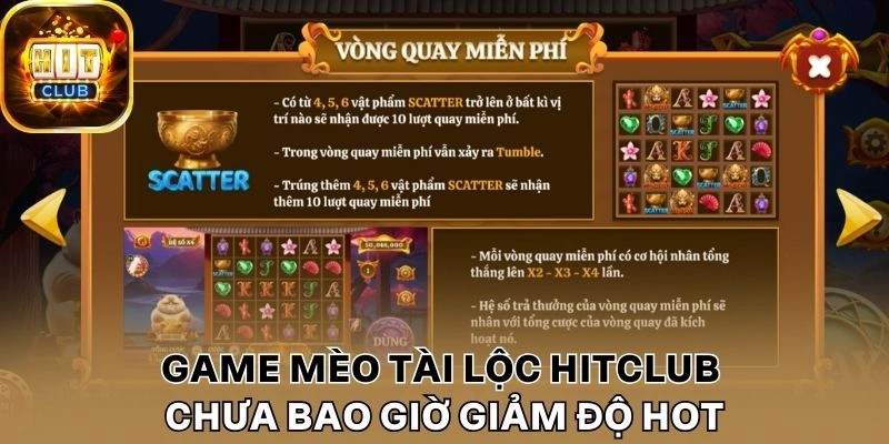 Game Mèo tài lộc Hitclub chưa bao giờ giảm độ hot